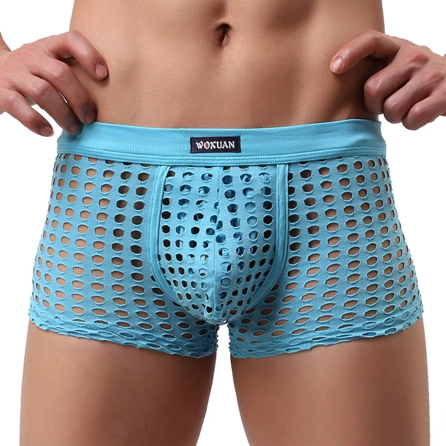 RTTUIOP Boxer Briefs for Men Pack Sexy Workout Coloured Pant Mens Expandable Waist Airoft Trousers Cotton Sheath Shorts