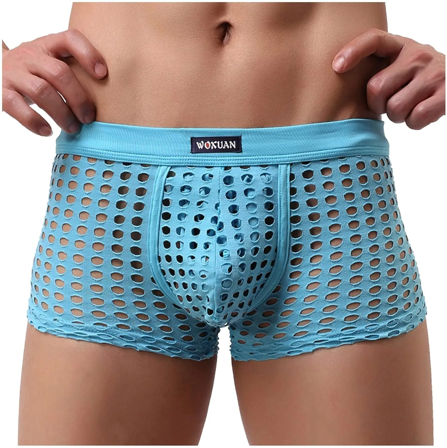 RTTUIOP Boxer Briefs for Men Pack Sexy Workout Coloured Pant Mens Expandable Waist Airoft Trousers Cotton Sheath Shorts