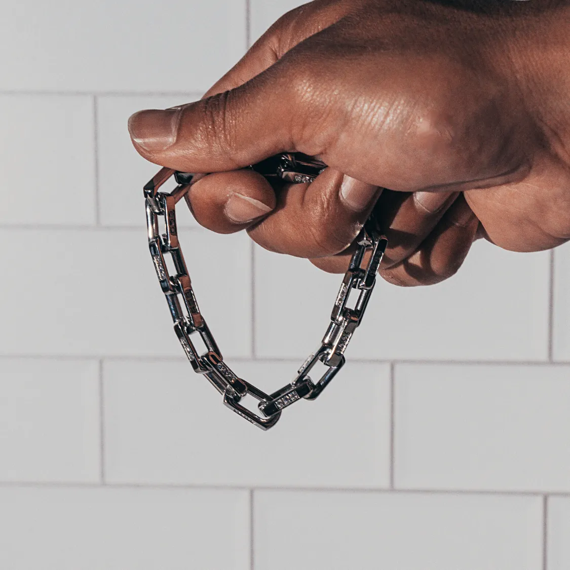 SAMSON Bracelet ICED OUT Silver - 10mm