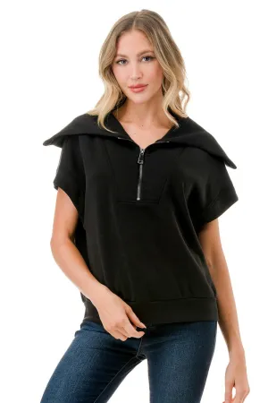 Short Sleeve Quarter Zip