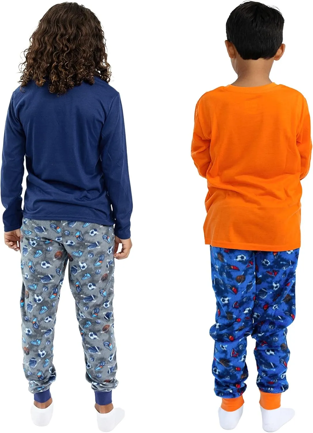 Sleep On It Boys Fleece Pajama Set Soft Kids Sleepwear Long Sleeve Tops & Pants Warm Boys PJs Sizes 4-14