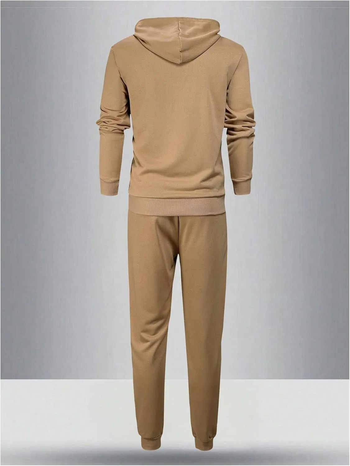SOLY HUX Men's Tracksuit Hooded Sweatshirt and Jogger Pants Hiking Outdoor 2 Piece Outfits