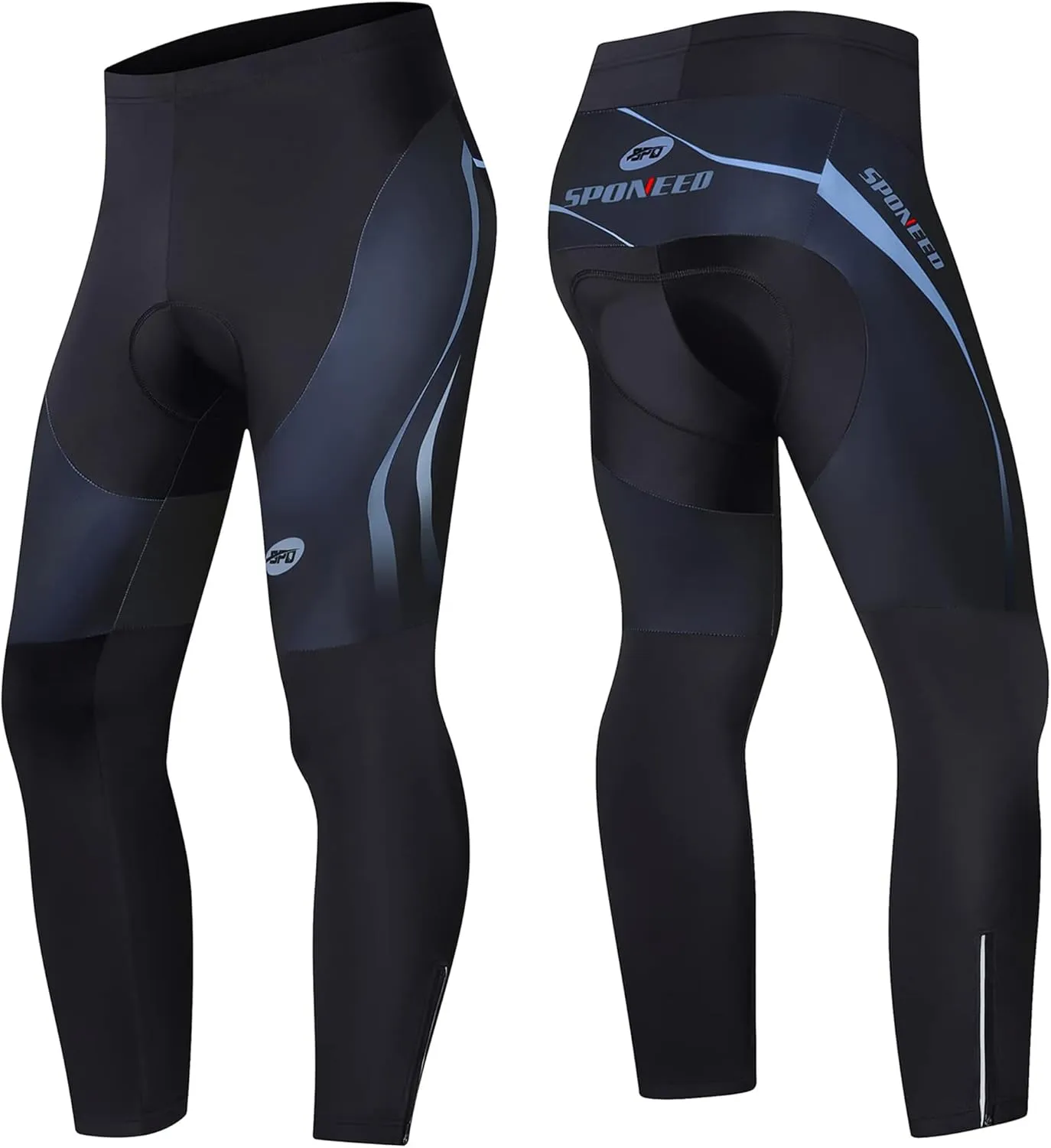 sponeed Men's Bicycle Pants 4D Padded Road Cycling Tights Leggings Outdoor Cyclist Riding Bike Wear