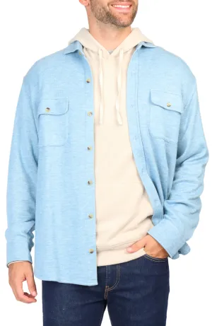 Suede Cuff Solid Sweater Shirt