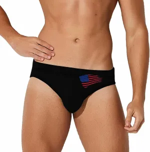 TAIZIYEAH American Flag Men's Swimwear Pants Swimming Trunk Board Shorts Swimsuits Beach