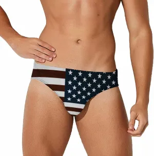 TAIZIYEAH American Flag Men's Swimwear Pants Swimming Trunk Board Shorts Swimsuits Pool