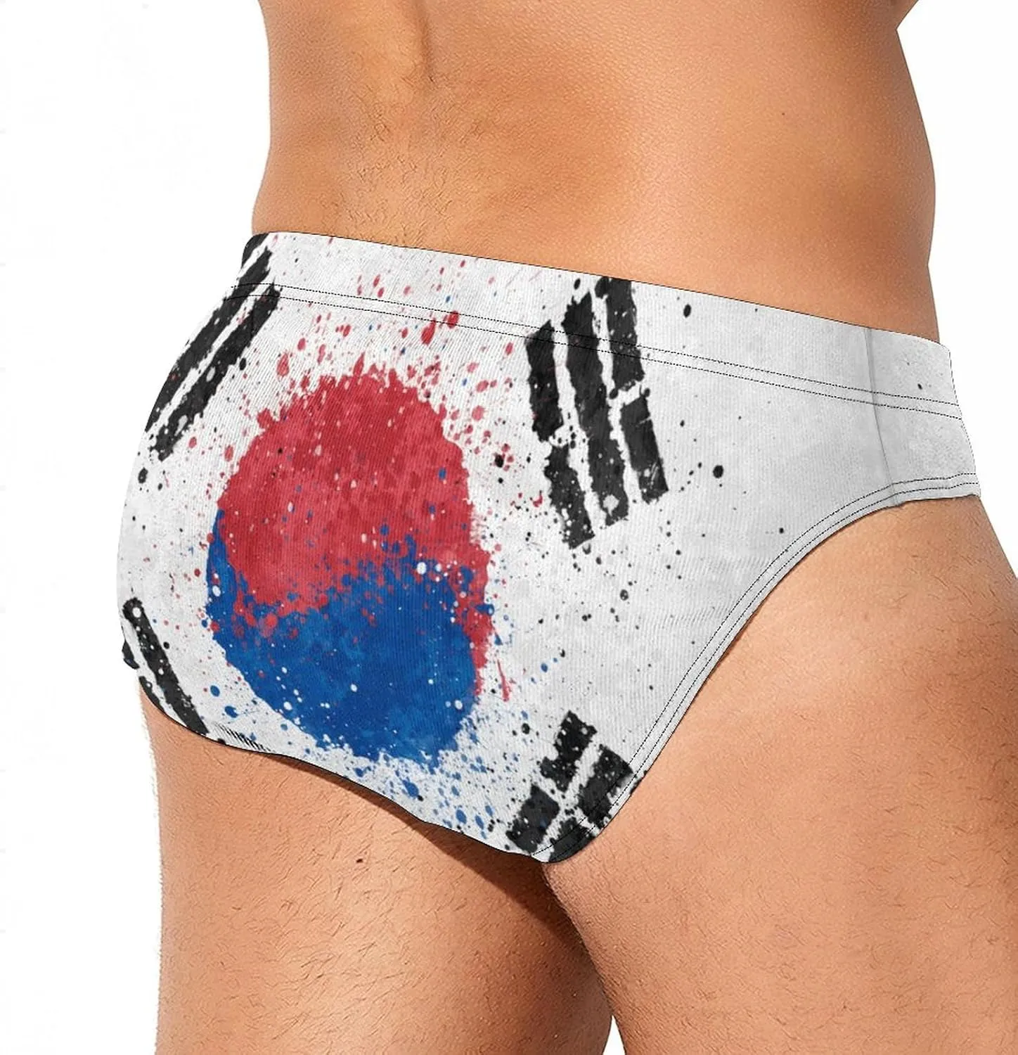 TAIZIYEAH American Flag Men's Swimwear Pants Swimming Trunk Board Shorts Swimsuits Pool