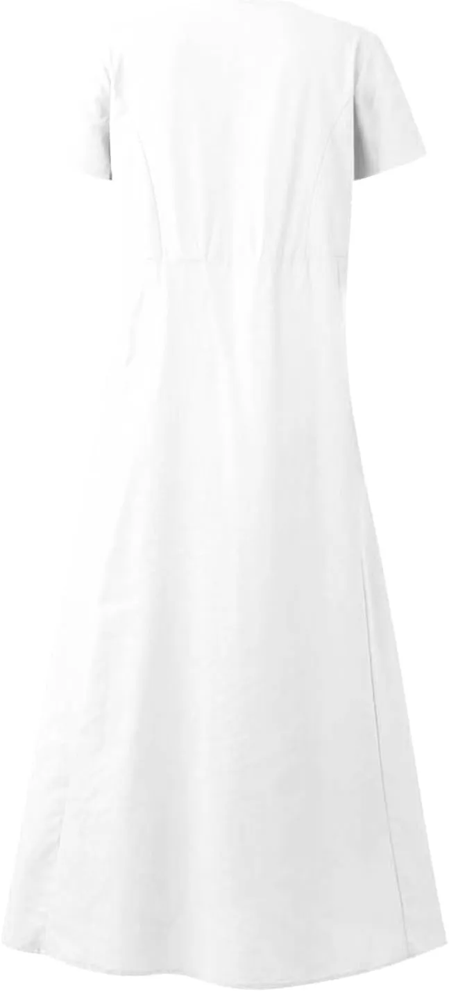 TARIENDY Maxi Dresses for Women 2025 Summer Casual Sundress Loose Comfy Short Sleeve Dress Lounge Beach Dress with Pockets