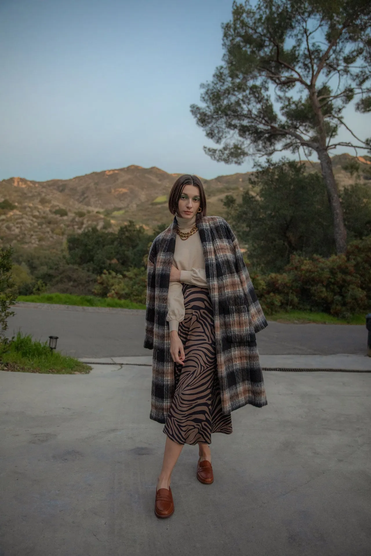 THE BERNADETTE COAT- PLAID
