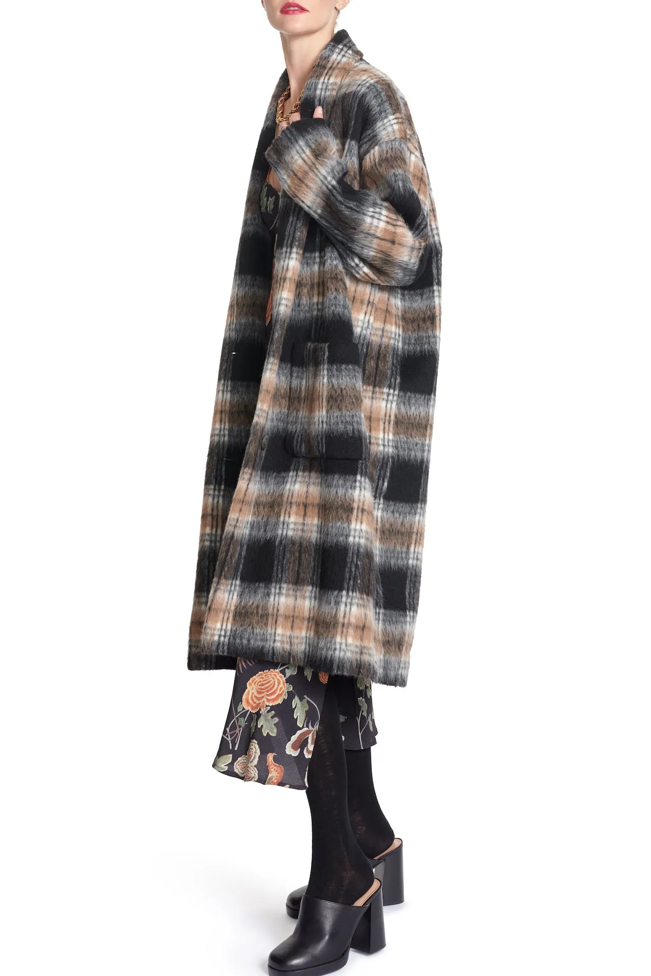 THE BERNADETTE COAT- PLAID