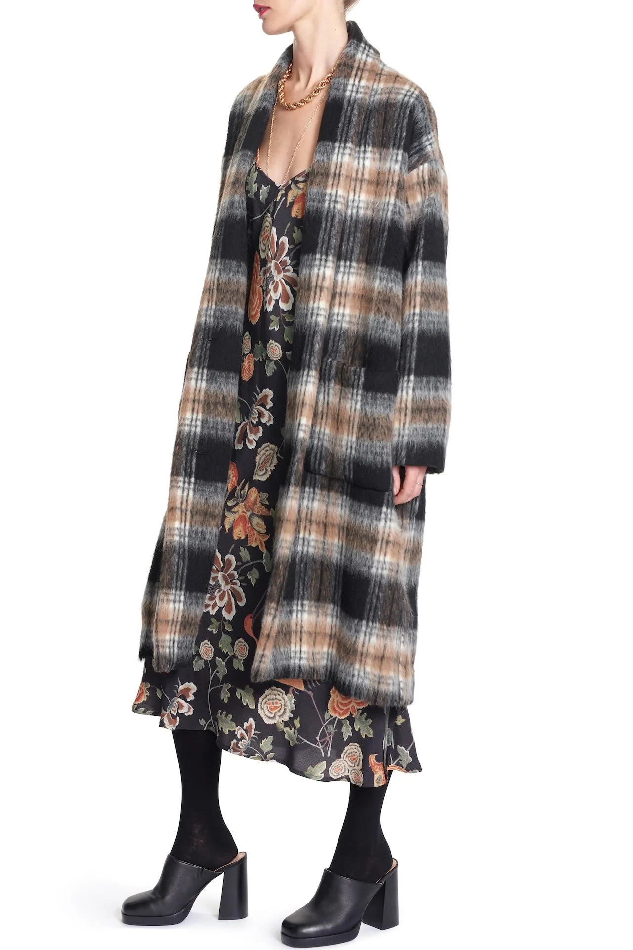 THE BERNADETTE COAT- PLAID