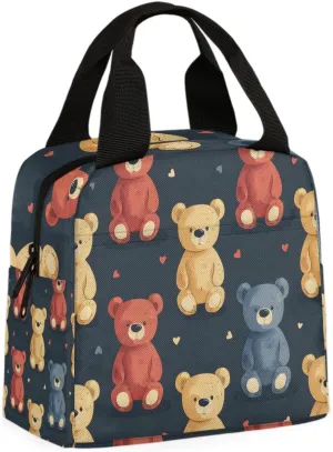 Toy Bear Lunch Bag Bear Baby Tote Lunch Bag Reusable Lunch Box Leakproof Cooler Bag