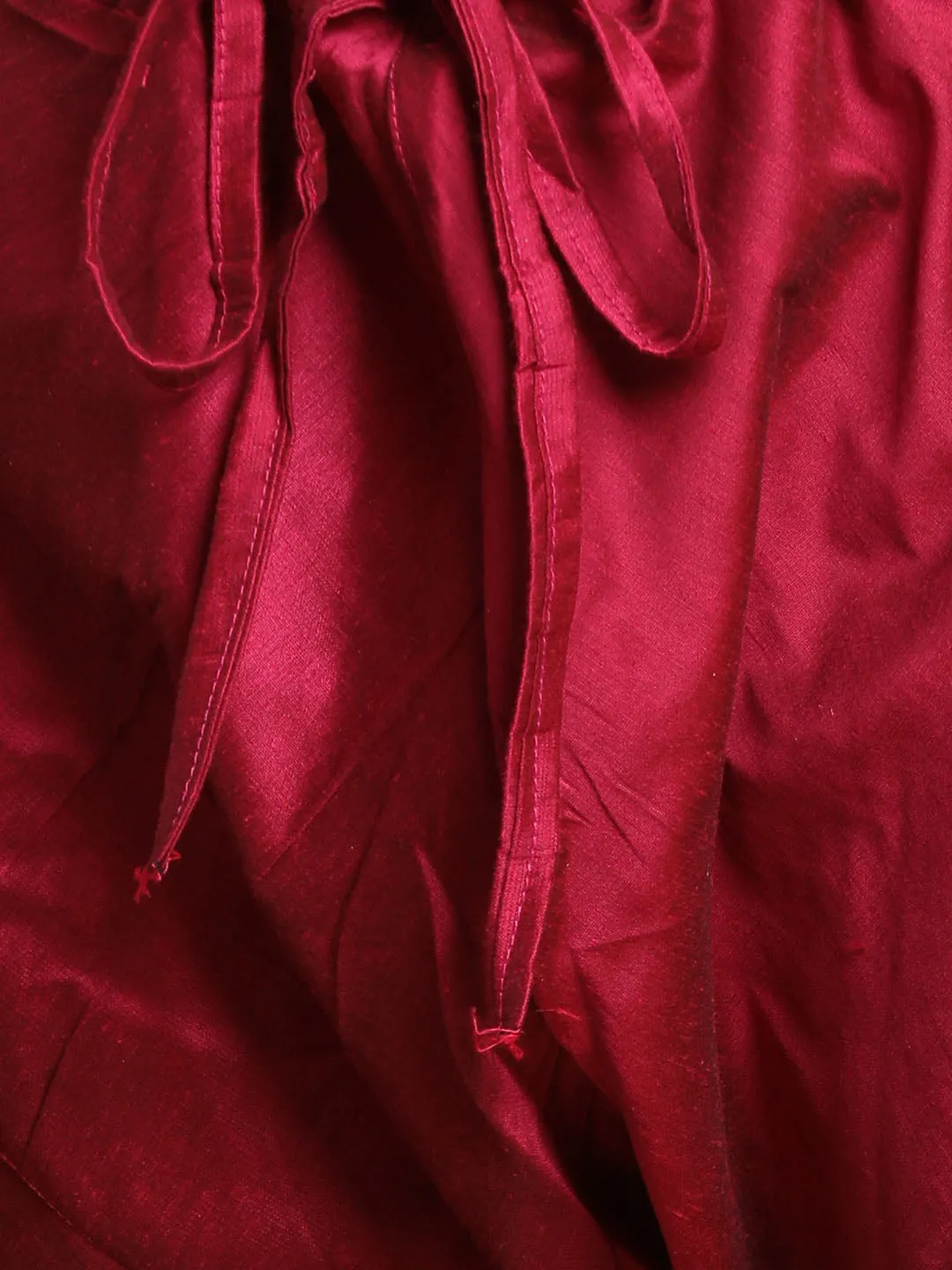 VASTRAMAY Pink Silk Blend Jodhpuri Kurta Set