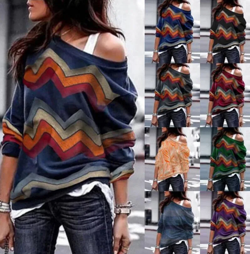 VenusFox Off Shoulder Vintage knitted Cotton Sweaters