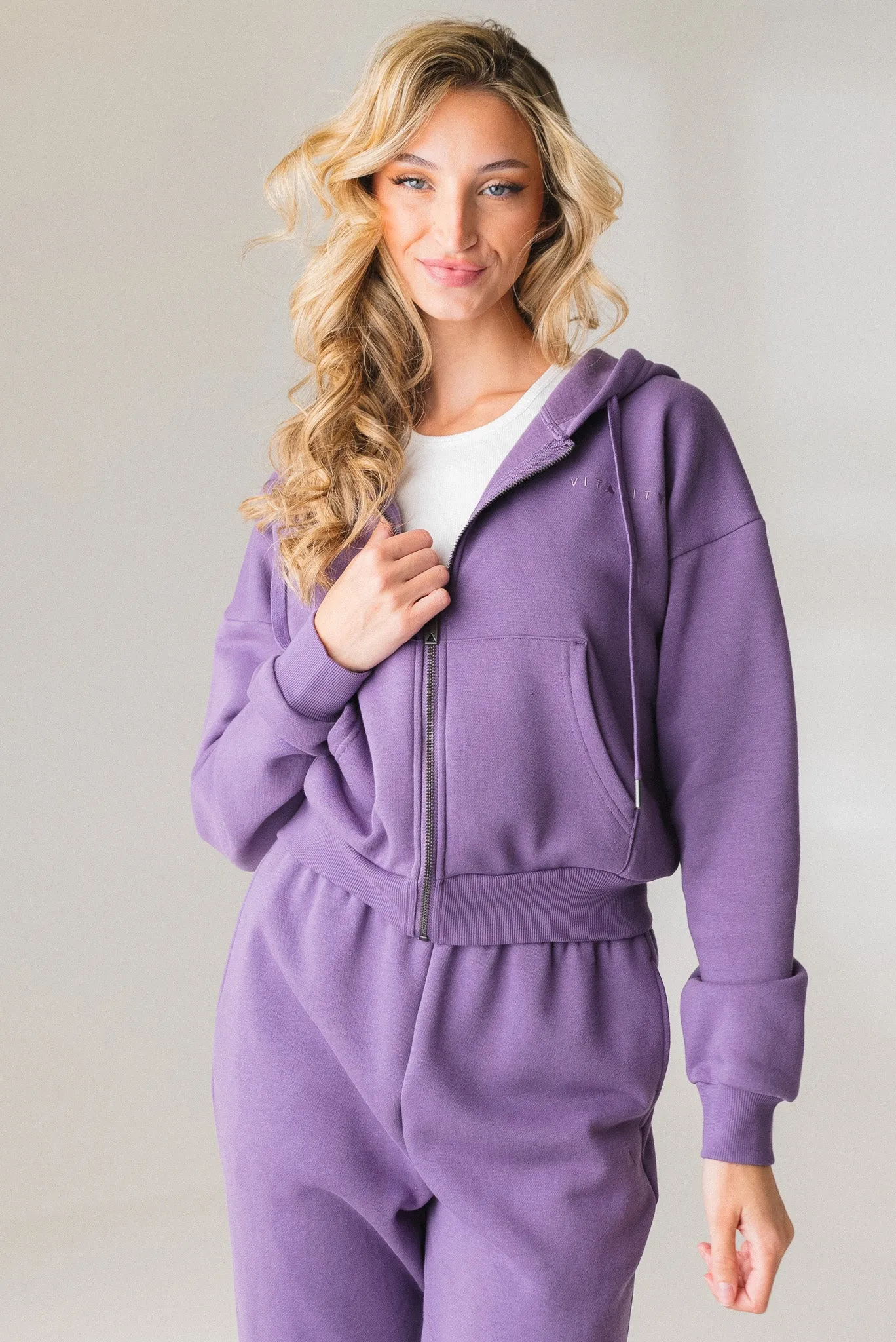Vitality Cozy Women's Zip - Violet