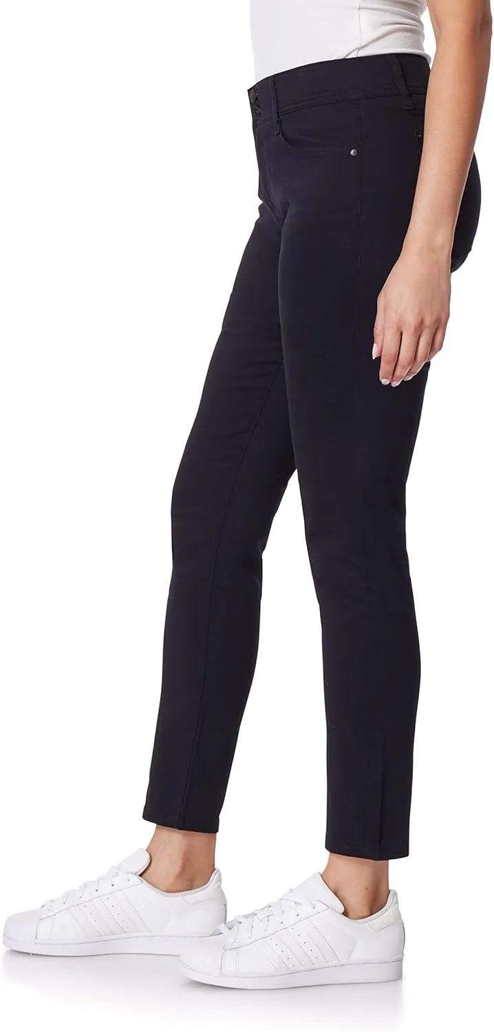 WallFlower Women's Luscious Curvy Uniform Skinny Mid-Rise Juniors Pants