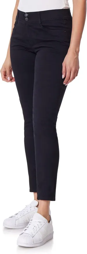 WallFlower Women's Luscious Curvy Uniform Skinny Mid-Rise Juniors Pants