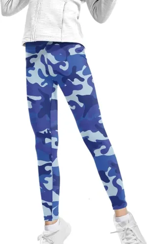 Wanyint Novelty Girls' Yoga Leggings Pants Full Length Athletic Trousers High Waist Tummy Control
