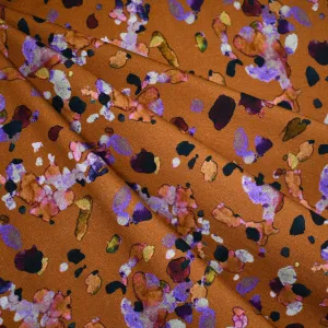 Watercolor Spots Digital Print Light Sweatshirt Fleece Spice