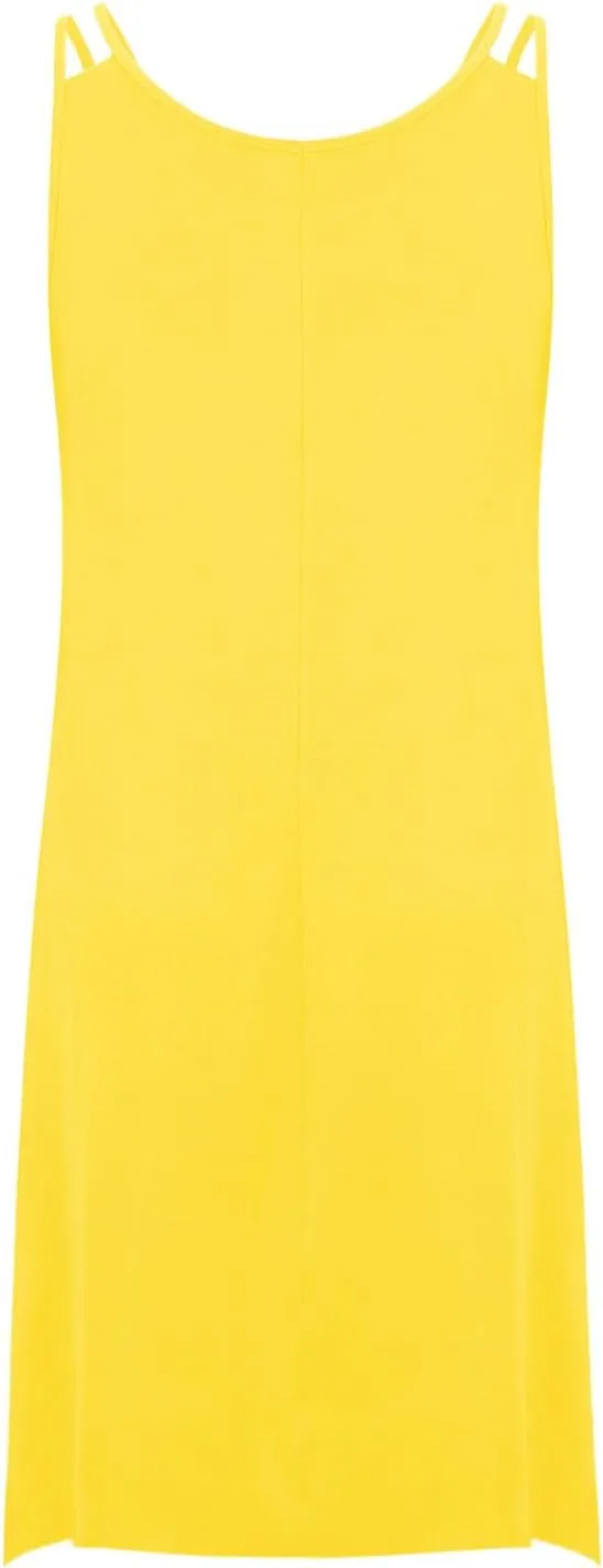 Women Plus Size Midi Dresses Trendy Irregular Hem Sleeveless Crewneck Loose Comfy Tank Dress Summer Beach Sundress