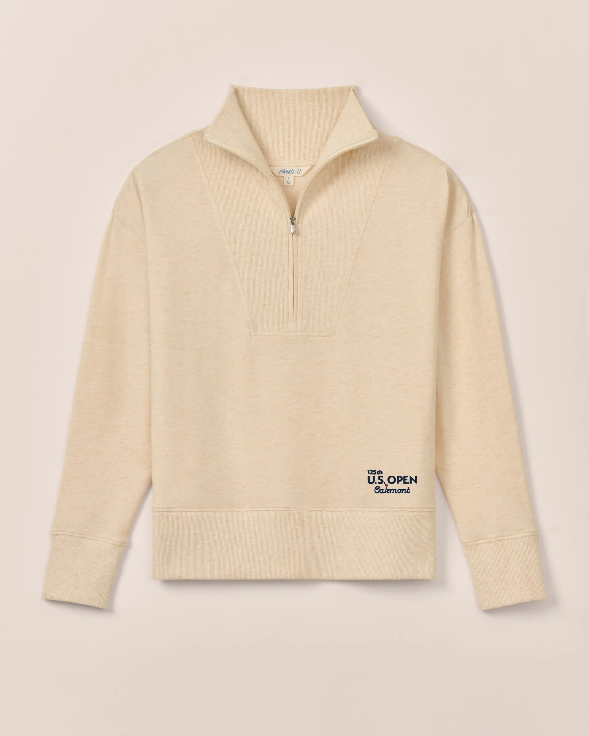 Women's 125th U.S. Open Taylor Drop Shoulder Cotton 1/4 Zip - Oakmont Logo