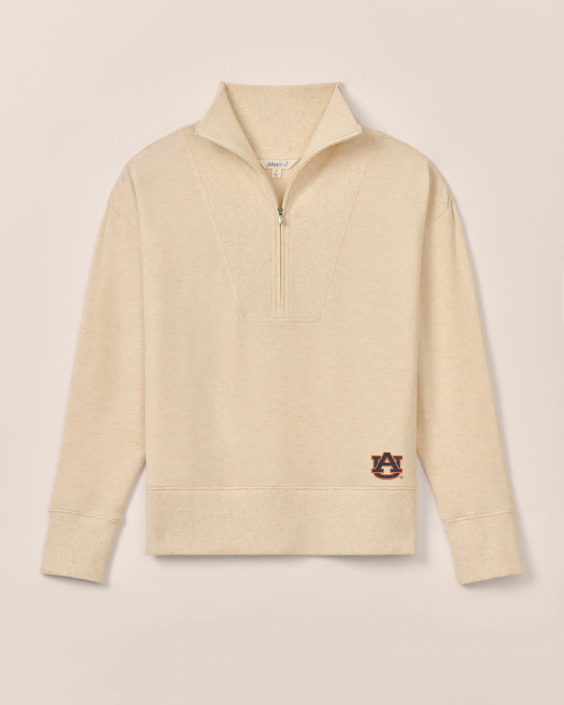 Women's Auburn Taylor Drop Shoulder Cotton 1/4 Zip
