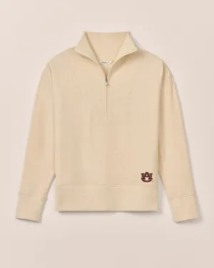 Women's Auburn Taylor Drop Shoulder Cotton 1/4 Zip