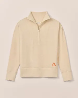 Women's Baltimore Orioles Taylor Drop Shoulder Cotton 1/4 Zip