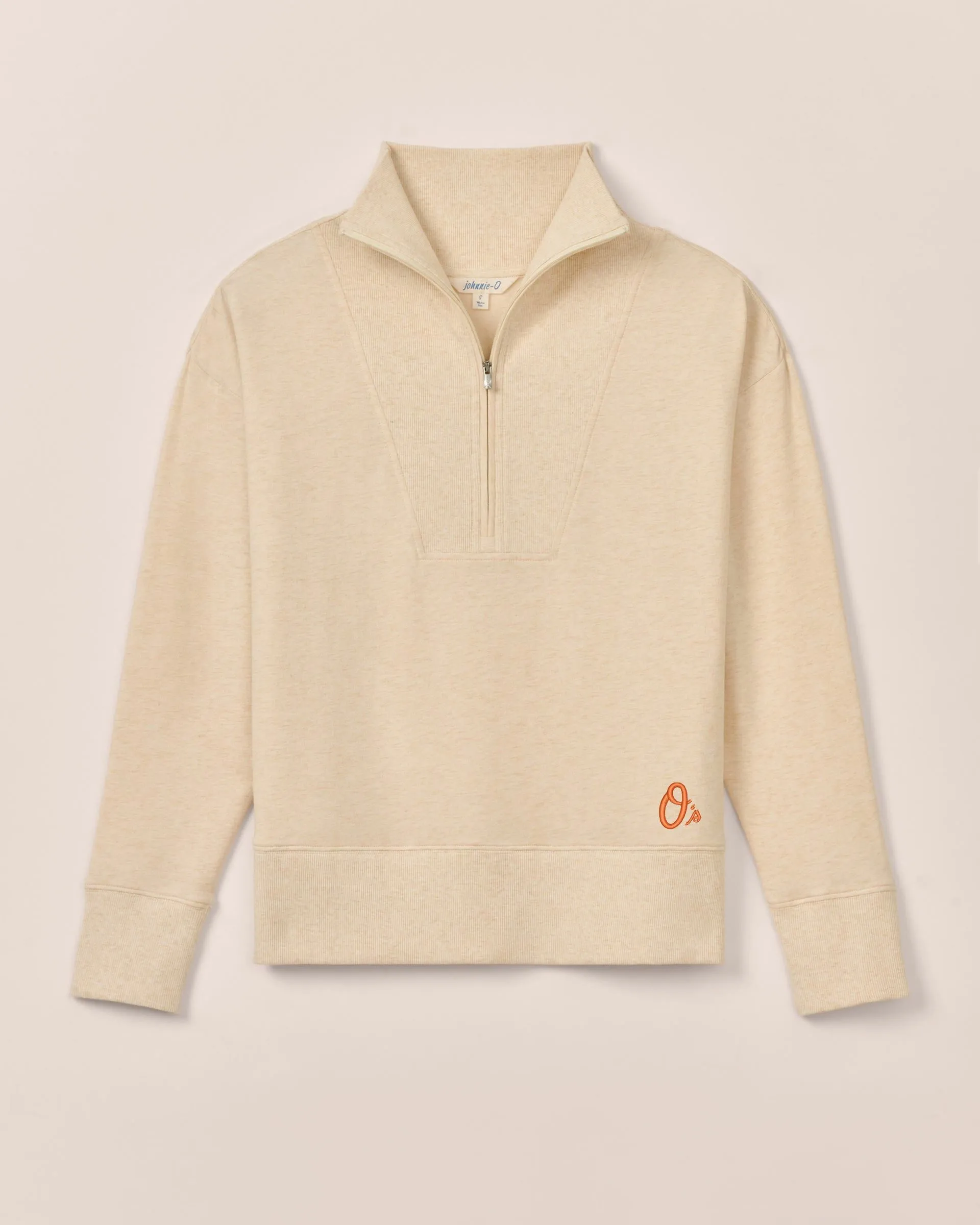 Women's Baltimore Orioles Taylor Drop Shoulder Cotton 1/4 Zip