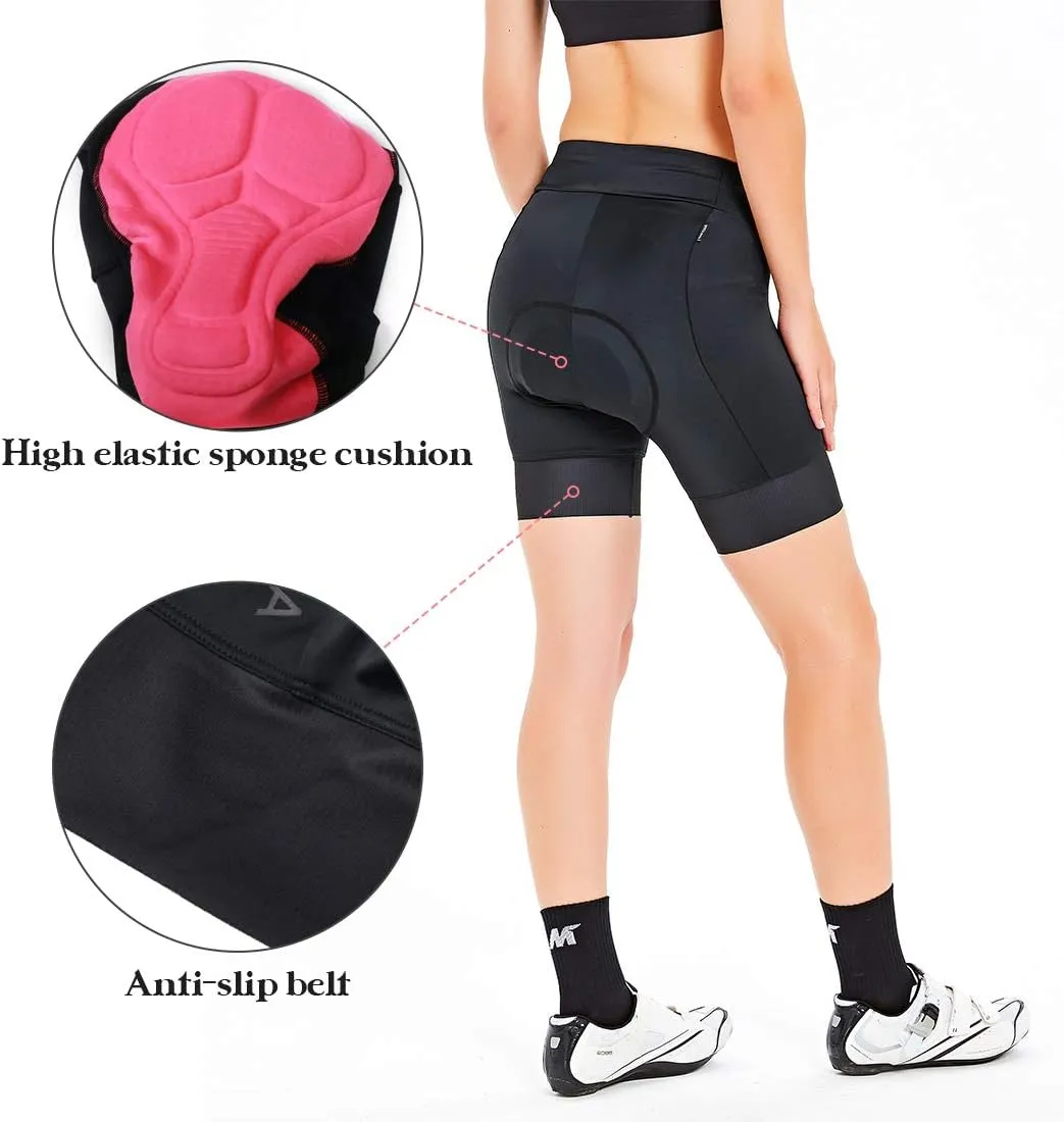 Women's Bike Shorts 3D Padded Cycling Short Pants for MTB Road Bicycle Multi Color
