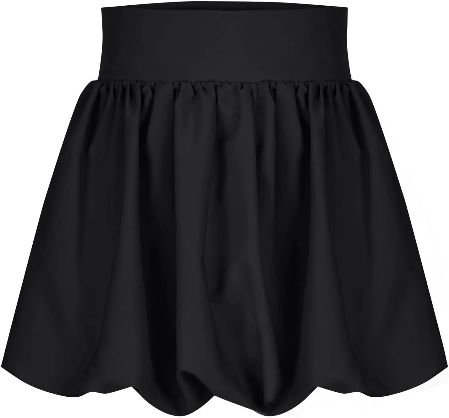 Women's Bubble Puffer Mini Skirts Balloon High Waisted Skirt Puffy Hem Summer Trendy Cute Going Out Party Skirt