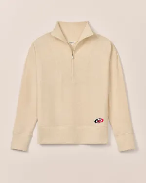 Women's Carolina Hurricanes Taylor Drop Shoulder Cotton 1/4 Zip