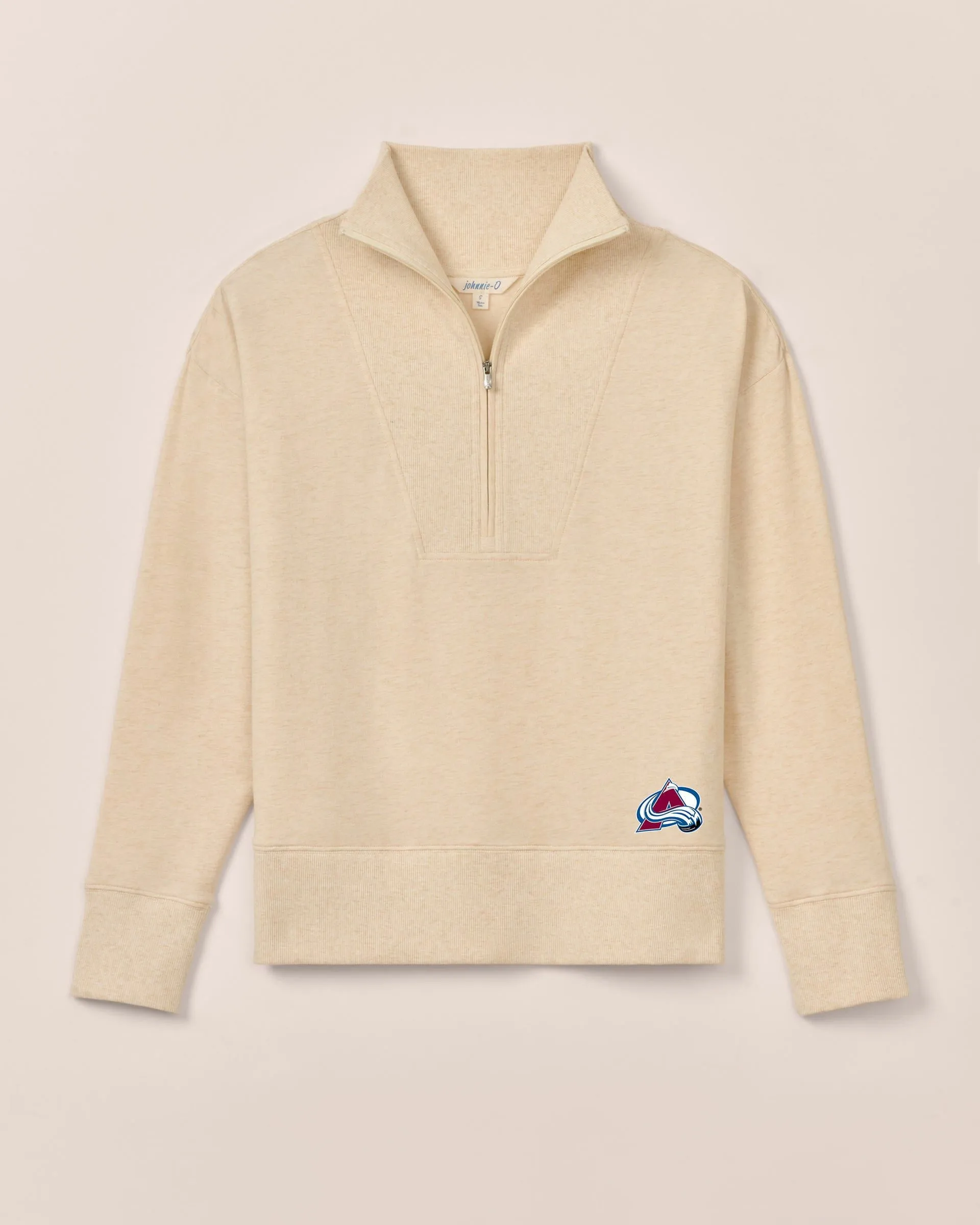 Women's Colorado Avalanche Taylor Drop Shoulder Cotton 1/4 Zip
