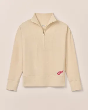 Women's Detroit Redwings Taylor Drop Shoulder Cotton 1/4 Zip