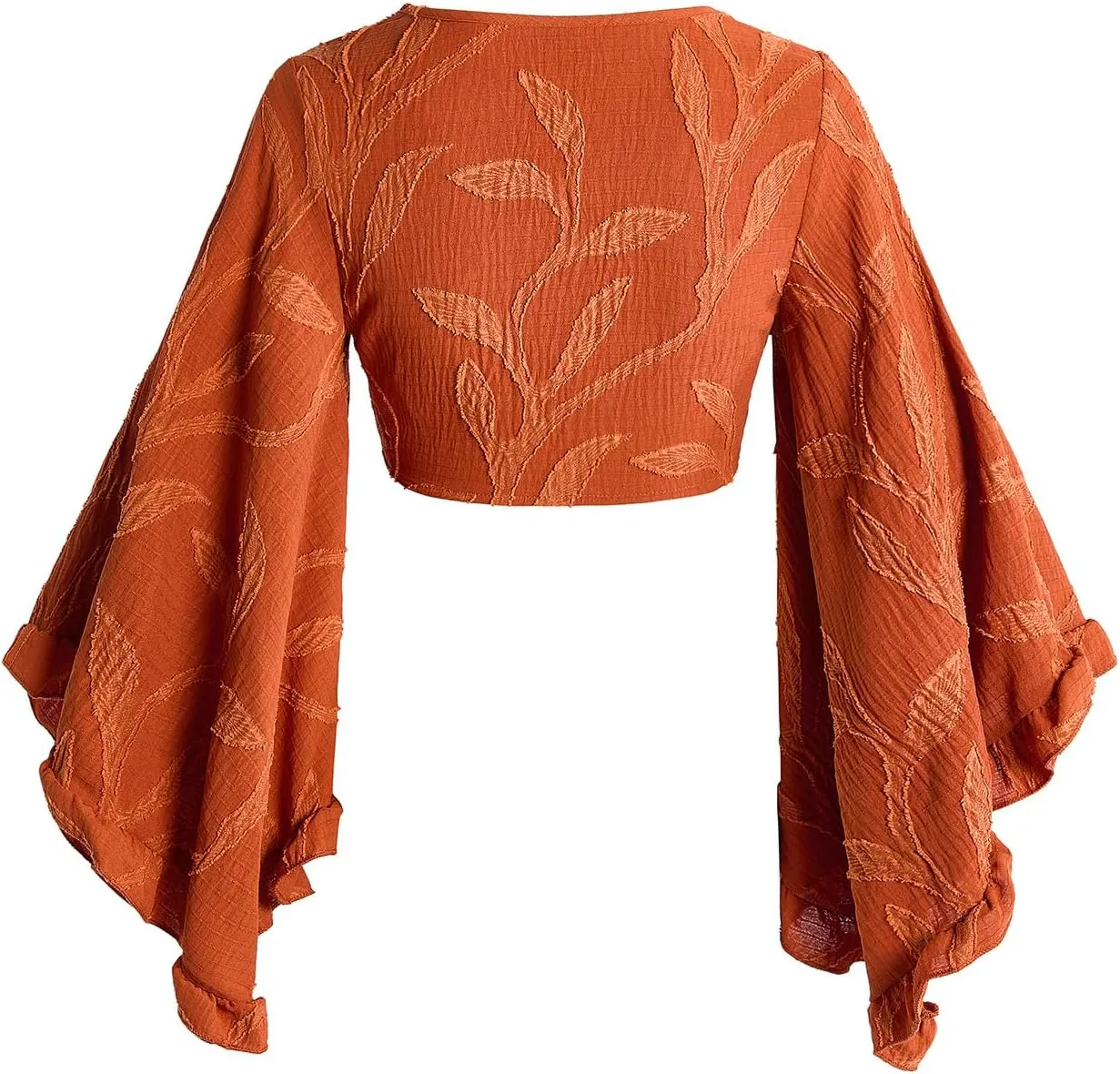 Women's Floral 70s Top Hippie Shirt Bow Tie Front Disco Deep V Ruffle Blouse