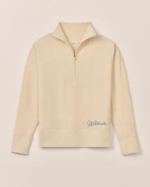 Women's Kentucky Taylor Drop Shoulder Cotton 1/4 Zip - Wildcats Logo
