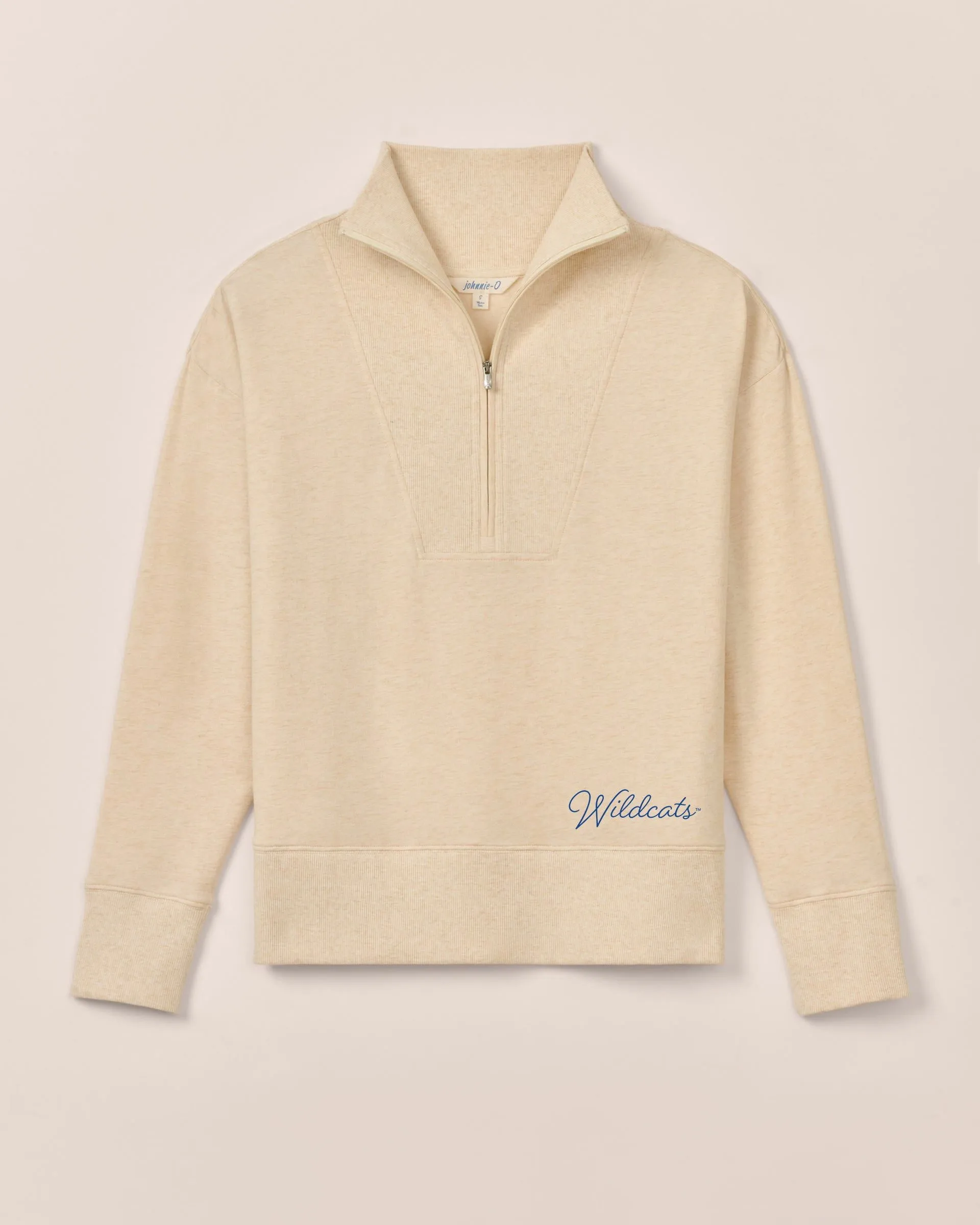 Women's Kentucky Taylor Drop Shoulder Cotton 1/4 Zip - Wildcats Logo