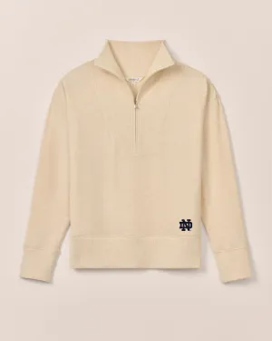 Women's Notre Dame Taylor Drop Shoulder Cotton 1/4 Zip