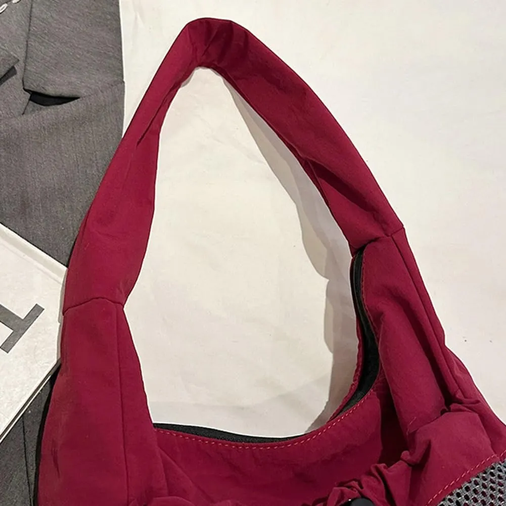 Womens Nylon Shoulder Bag Purse 2025 Trendy Lightweight Hobo Bag Soft Large Commute Tote Handbags for Travel Vacation