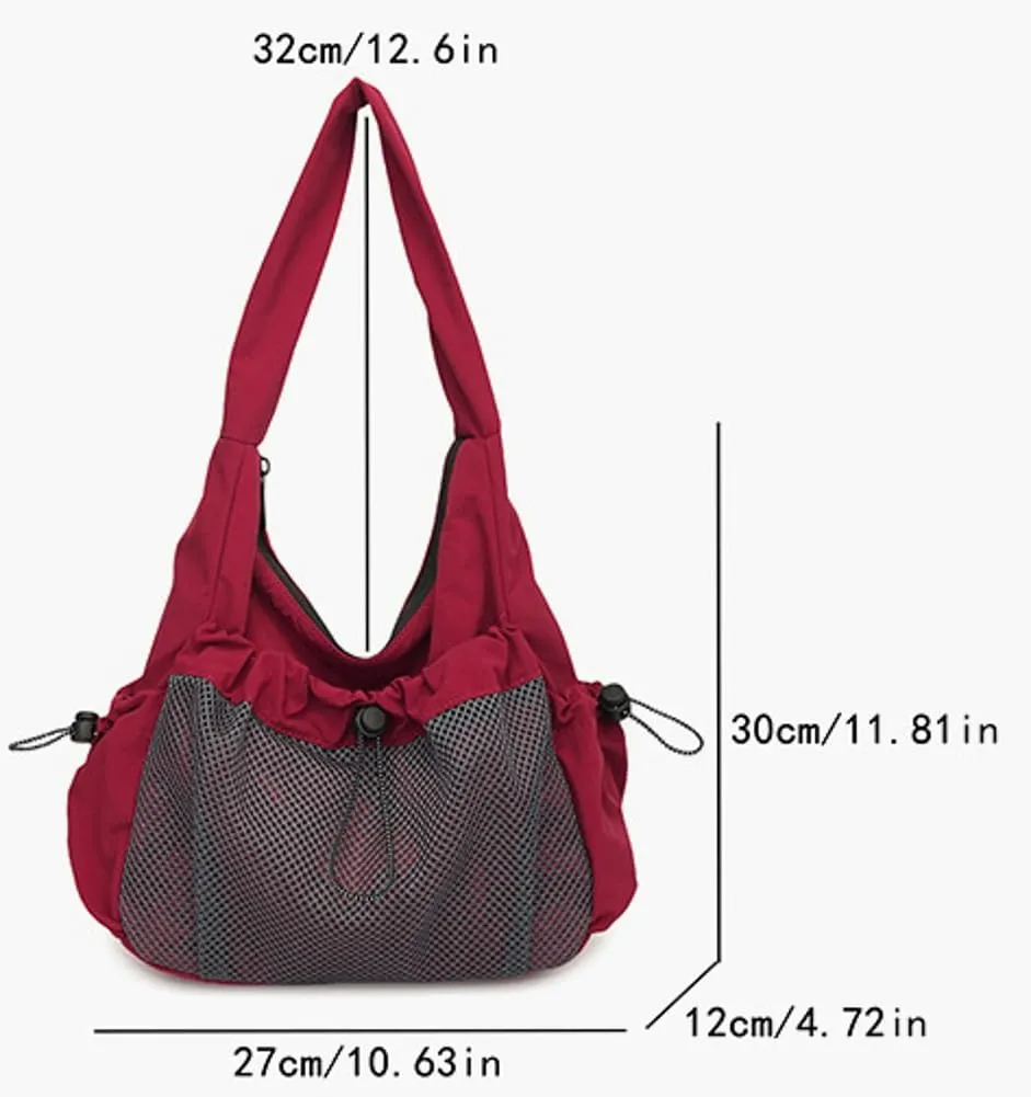 Womens Nylon Shoulder Bag Purse 2025 Trendy Lightweight Hobo Bag Soft Large Commute Tote Handbags for Travel Vacation