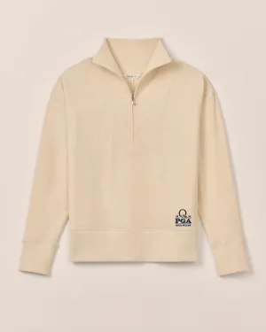 Women's PGA Championship Quail Hollow Taylor Drop Shoulder Cotton 1/4 Zip