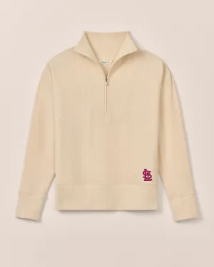 Women's St. Louis Cardinals Taylor Drop Shoulder Cotton 1/4 Zip