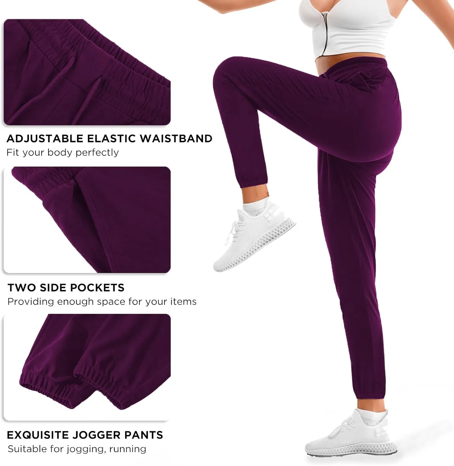 Womens Sweatpants with Pockets - Joggers for Women Sport Pants Trousers for Women