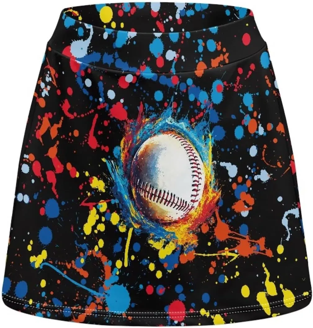 Women's Tennis Skirt High Waisted Golf Skirts A-Line Athletic Skorts Summer Workout Running Shorts with Pocket