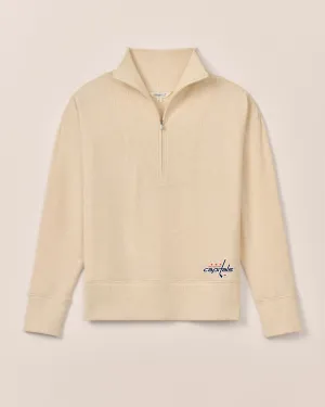 Women's Washington Capitals Taylor Drop Shoulder Cotton 1/4 Zip