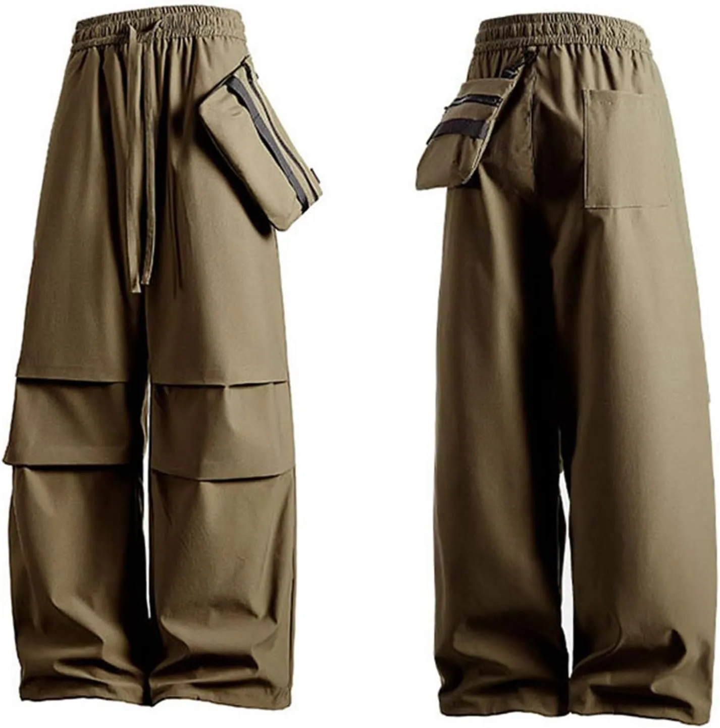 Women's Wide Legged Quick Drying Stretch Waist Overalls Harem Pants Women Dressy
