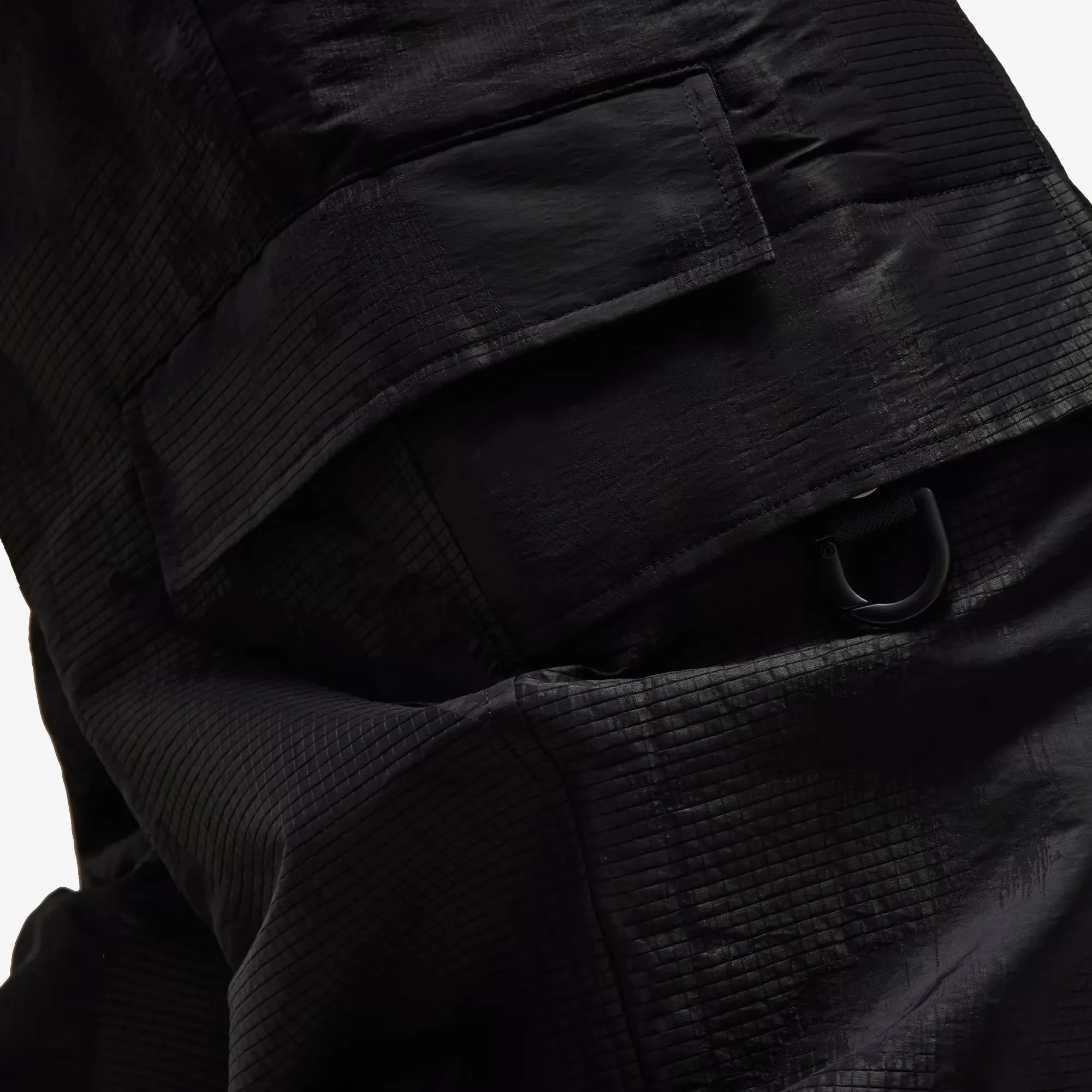 Y-3 | LINED JACQUARD RIPSTOP PANTS  { BLACK