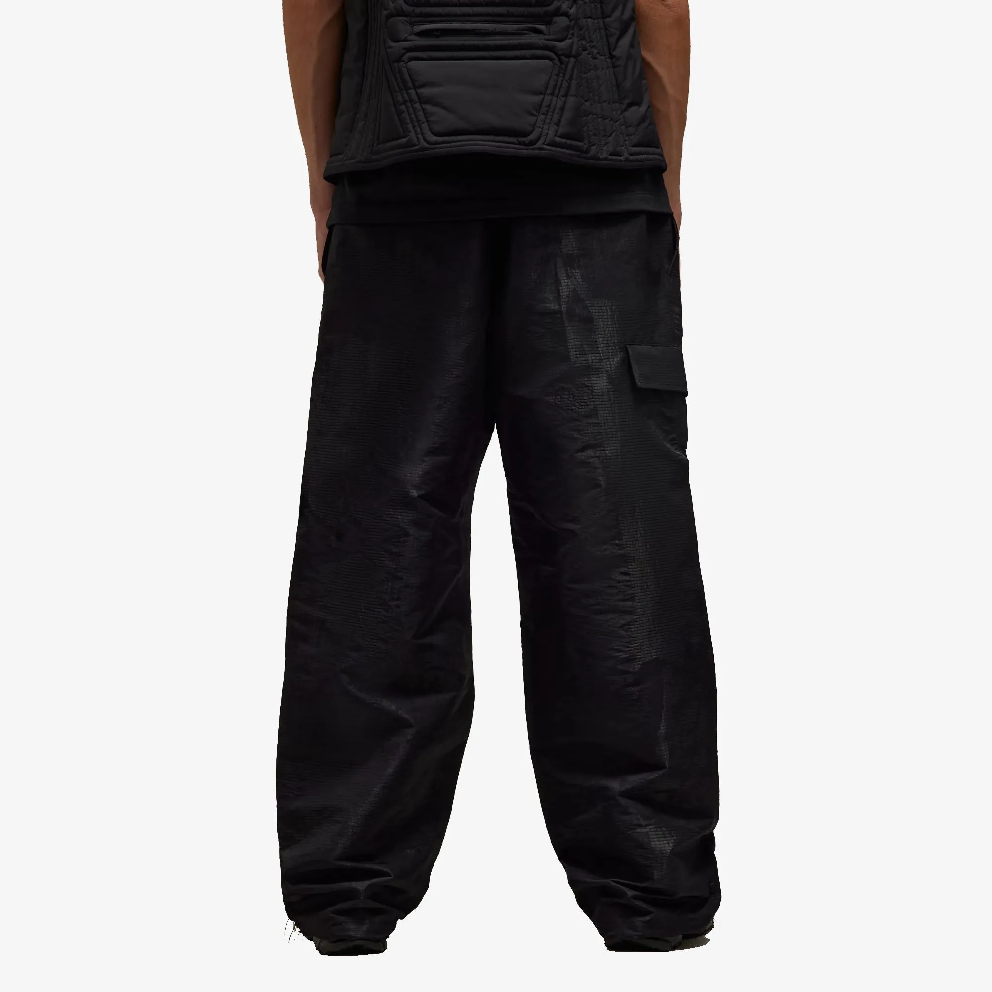 Y-3 | LINED JACQUARD RIPSTOP PANTS  { BLACK
