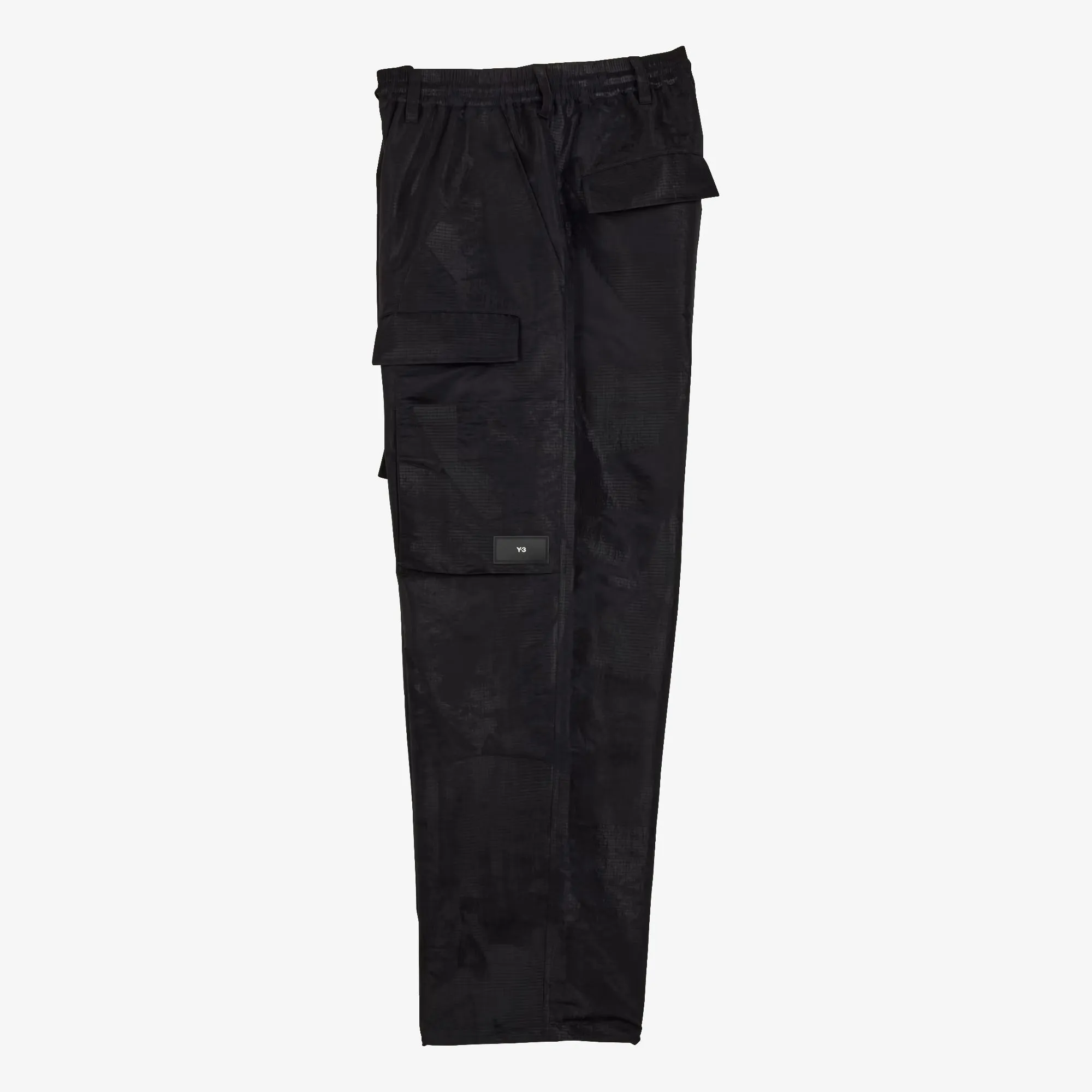 Y-3 | LINED JACQUARD RIPSTOP PANTS  { BLACK
