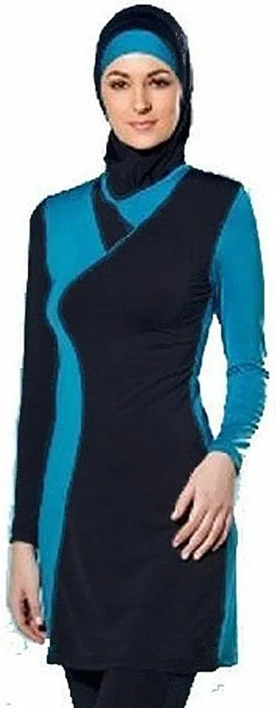 YEESAM Muslim Swimsuits for Women, Long Sleeve Islamic Burkini Modest Swimwear